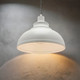 Pendant Light Modern Dome 250mm 60W White Finish Pendant Light Modern Dome 250mm 60W White Finish